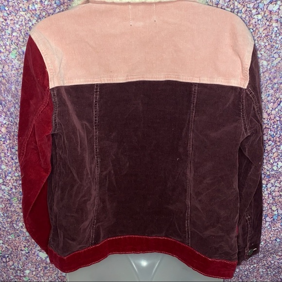 BRAND NEW BOOHOO Corduroy Color Block Jacket! - Picture 2 of 4